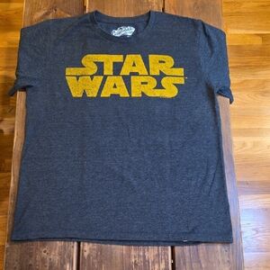 Old Navy Dark Charcoal Graphic Collectabilitees Tee with White Print